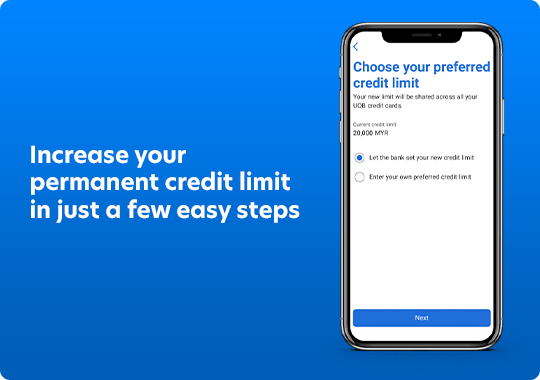 Permanent Credit Limit Increase