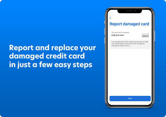 Report & Replace Damaged Card