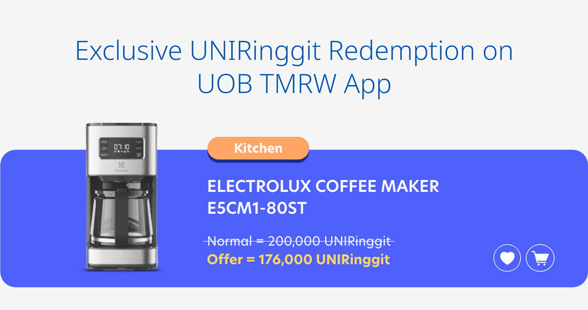 Exclusive UNIRinggit Redemption on UOB TMRW App