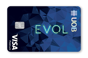 UOB EVOL Card Up to 5% cashback