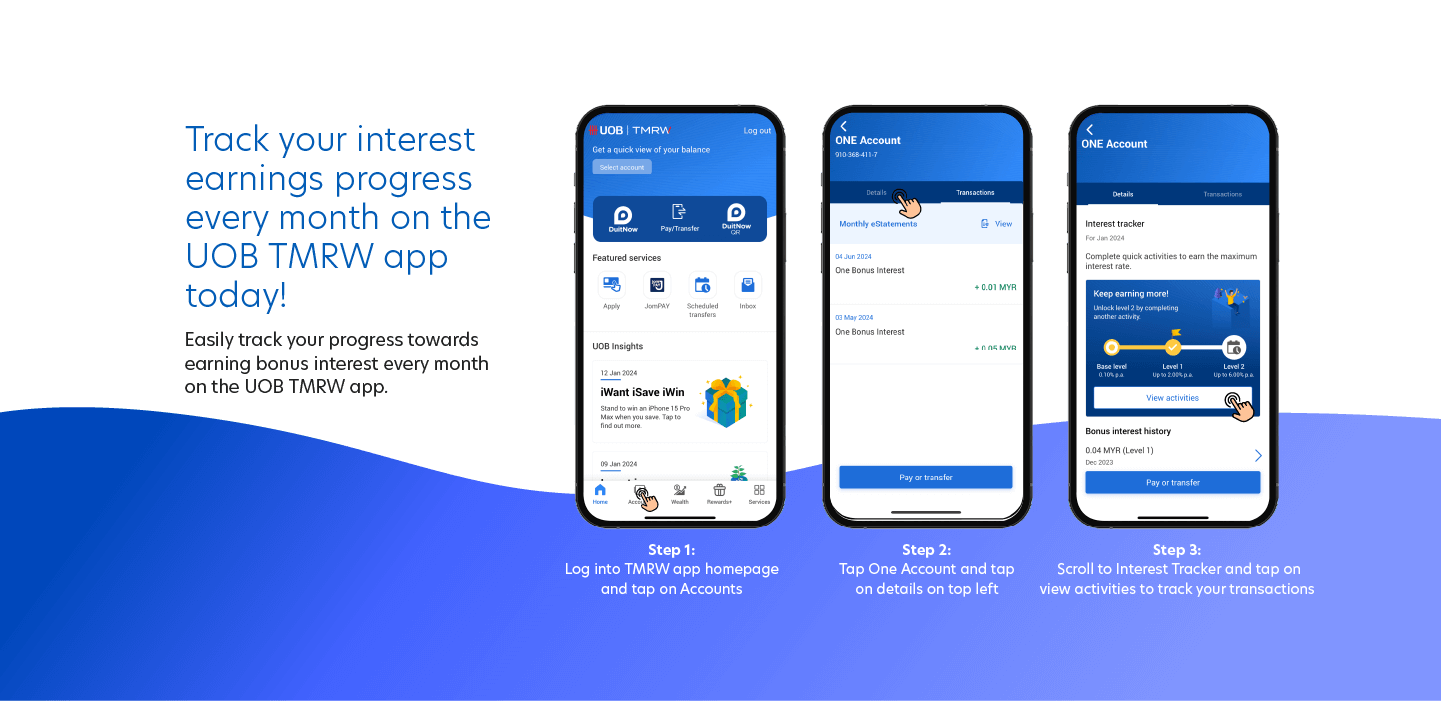 UOB One Account Steps