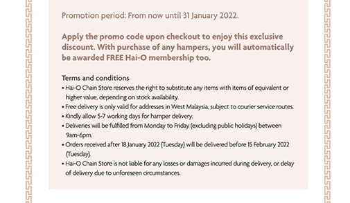 Privilege Banking Hai O CNY Promotion